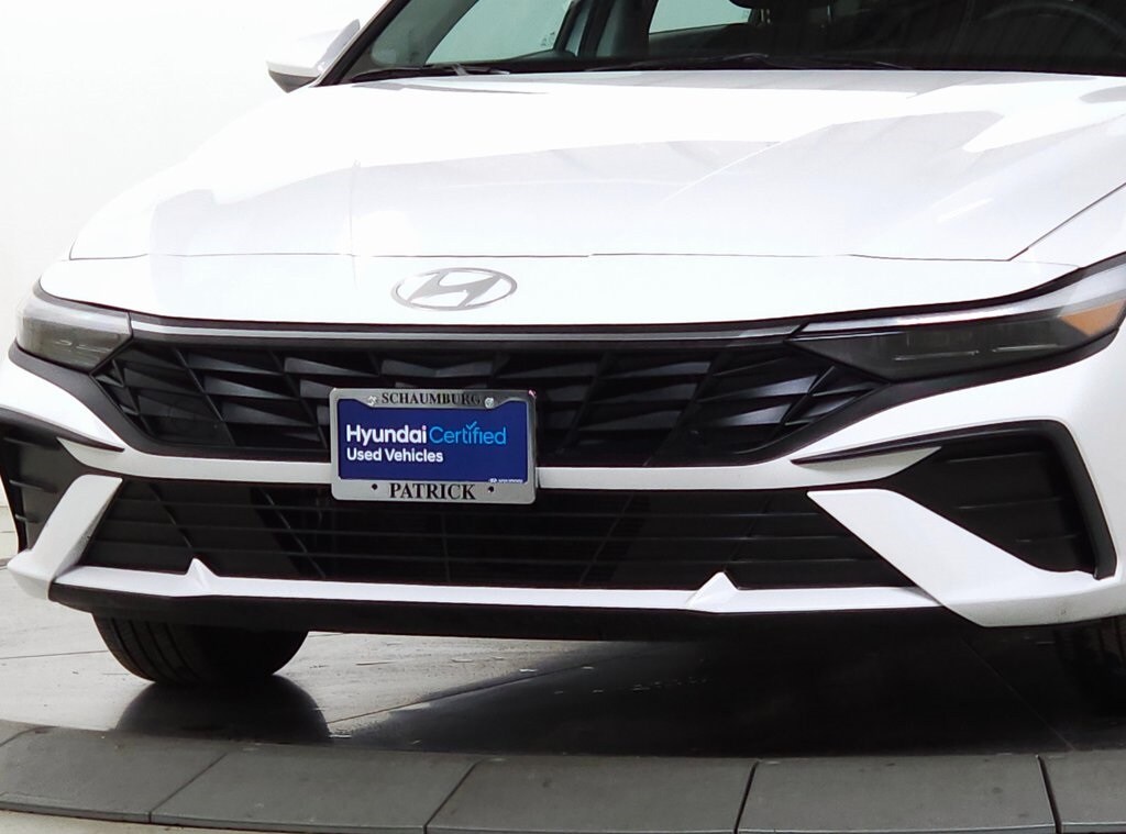 Certified 2025 Hyundai Elantra Hybrid Blue Sedan