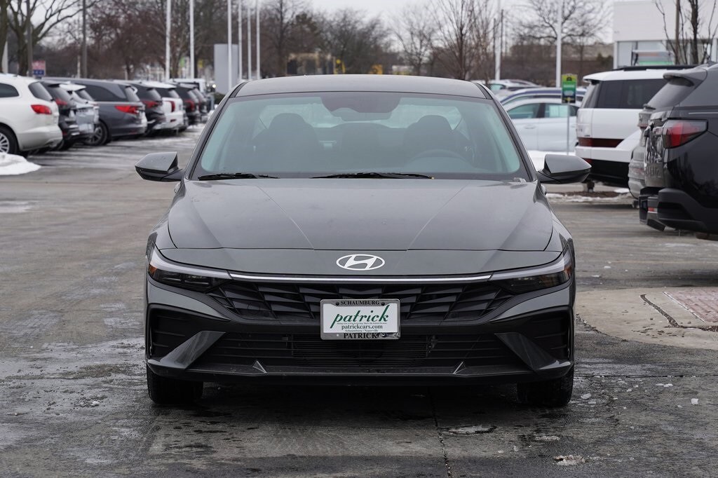 New 2026 Hyundai Elantra Hybrid Blue Sedan