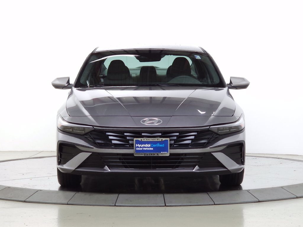 Certified 2025 Hyundai Elantra Hybrid Blue Sedan