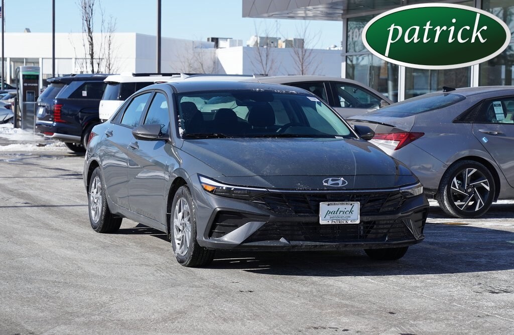 New 2026 Hyundai Elantra Hybrid Blue Sedan