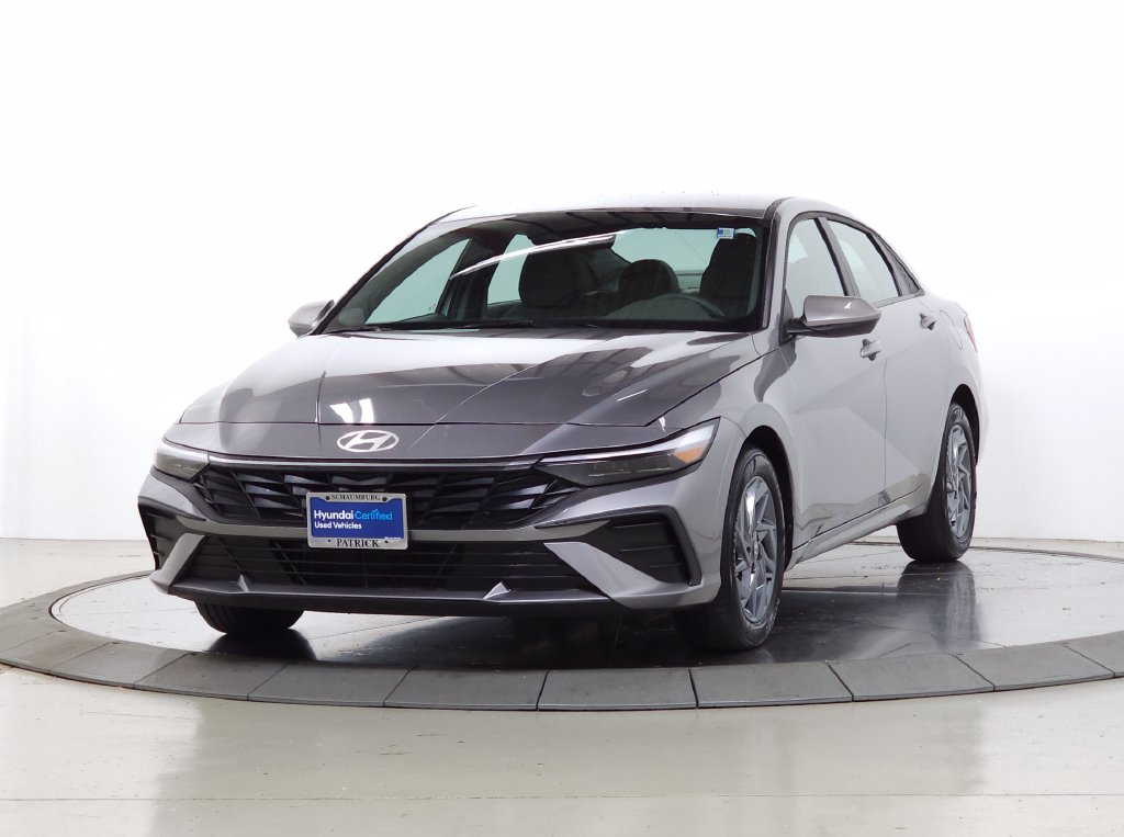 Certified 2025 Hyundai Elantra Hybrid Blue Sedan
