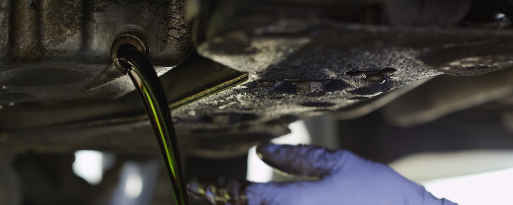 Oil Draining from Car
