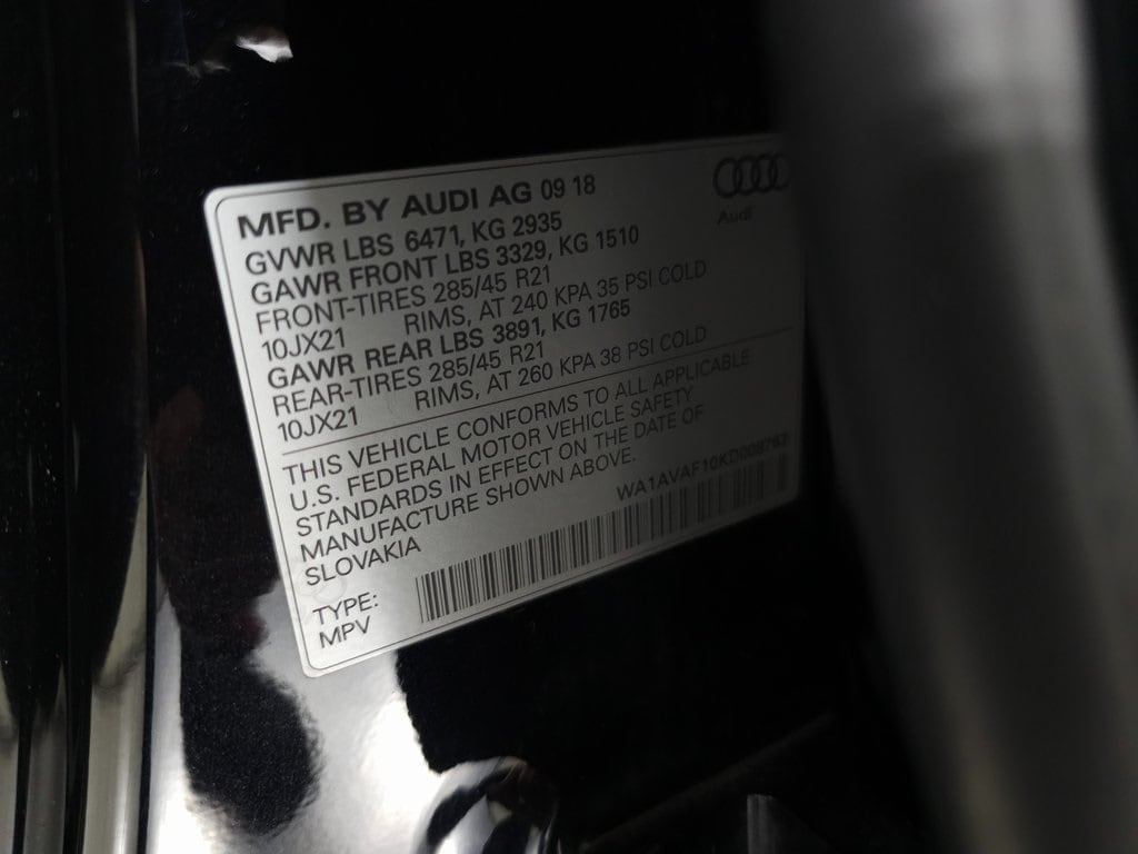 2019 Audi Q8 3.0T Premium Plus 29