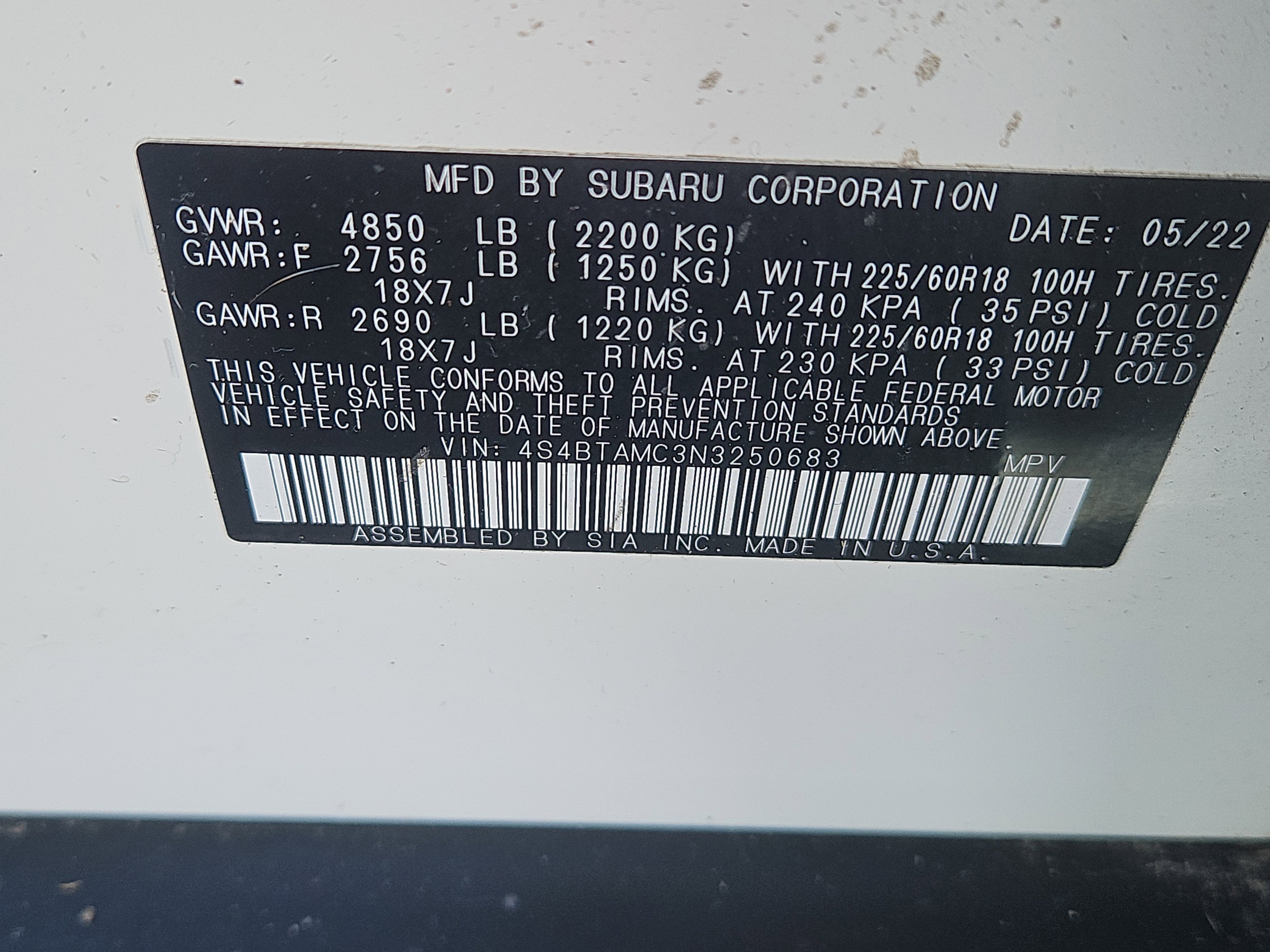 used 2022 Subaru Outback car, priced at $25,832