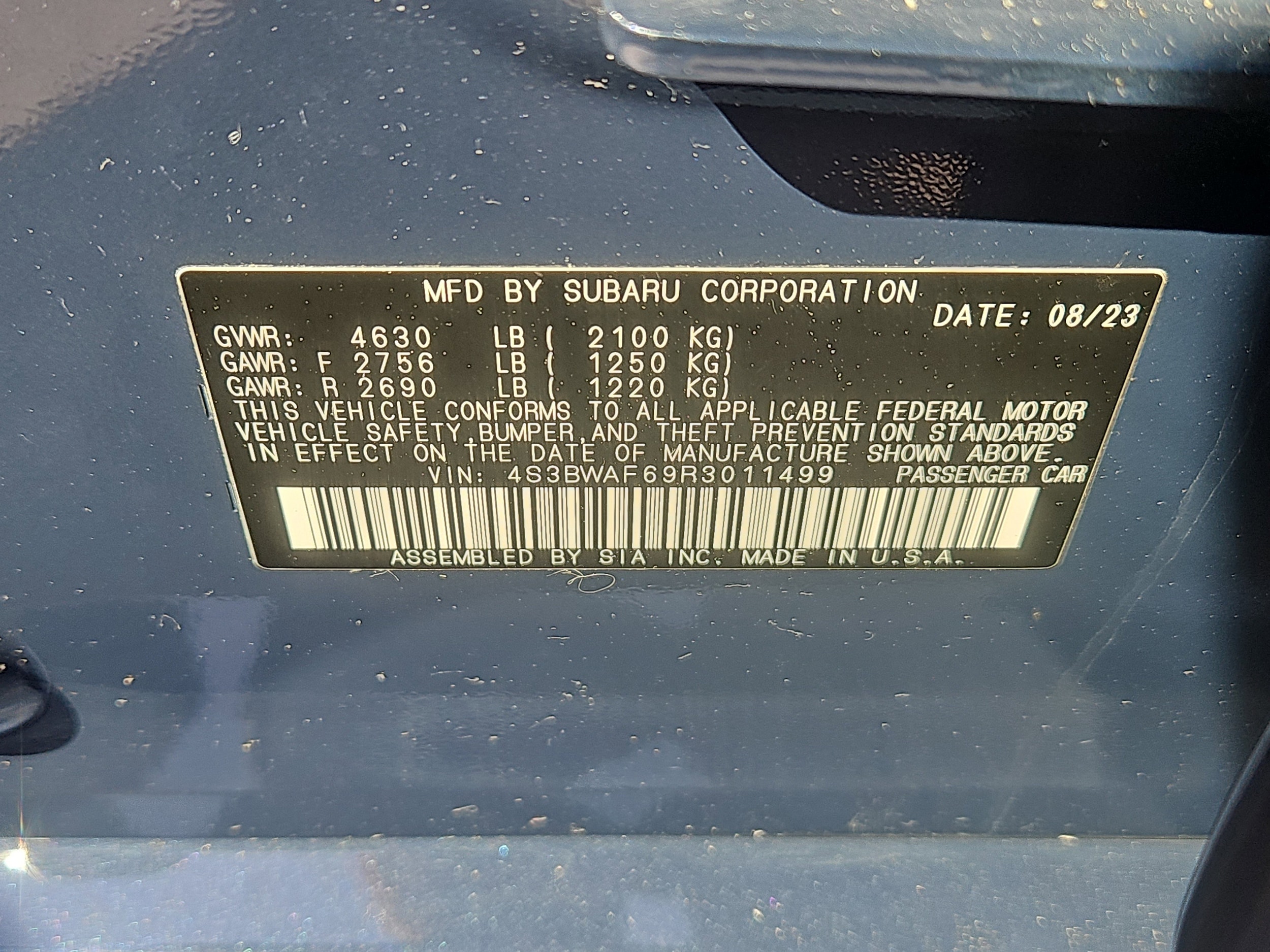 used 2024 Subaru Legacy car, priced at $25,034