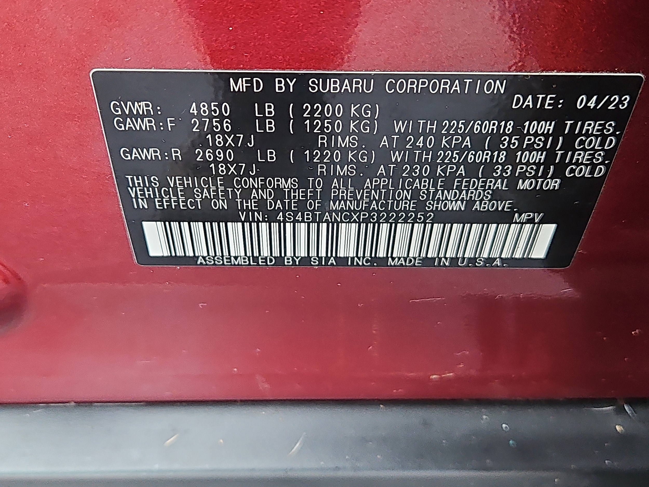 used 2023 Subaru Outback car, priced at $27,547