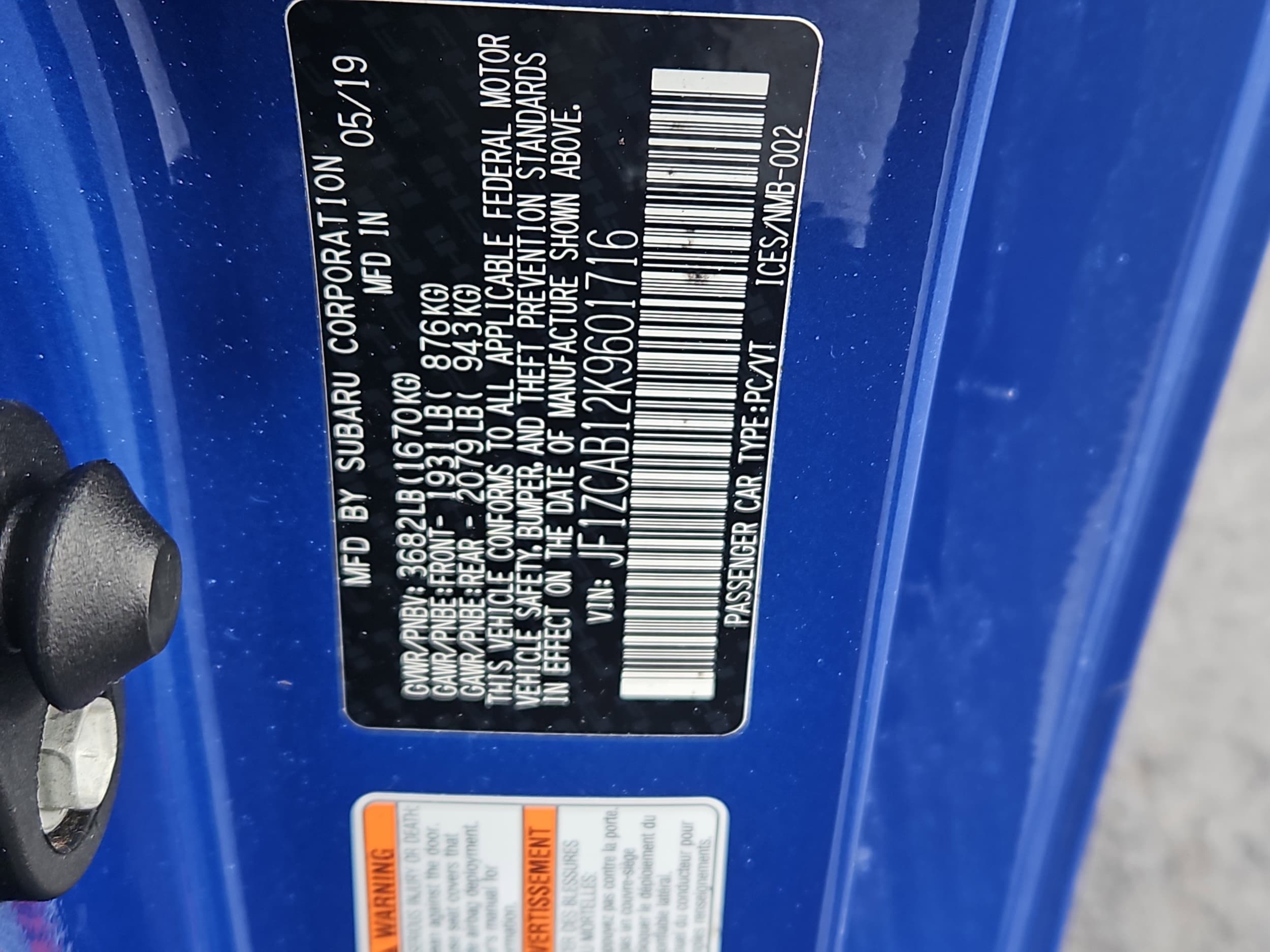 used 2019 Subaru BRZ car, priced at $19,554