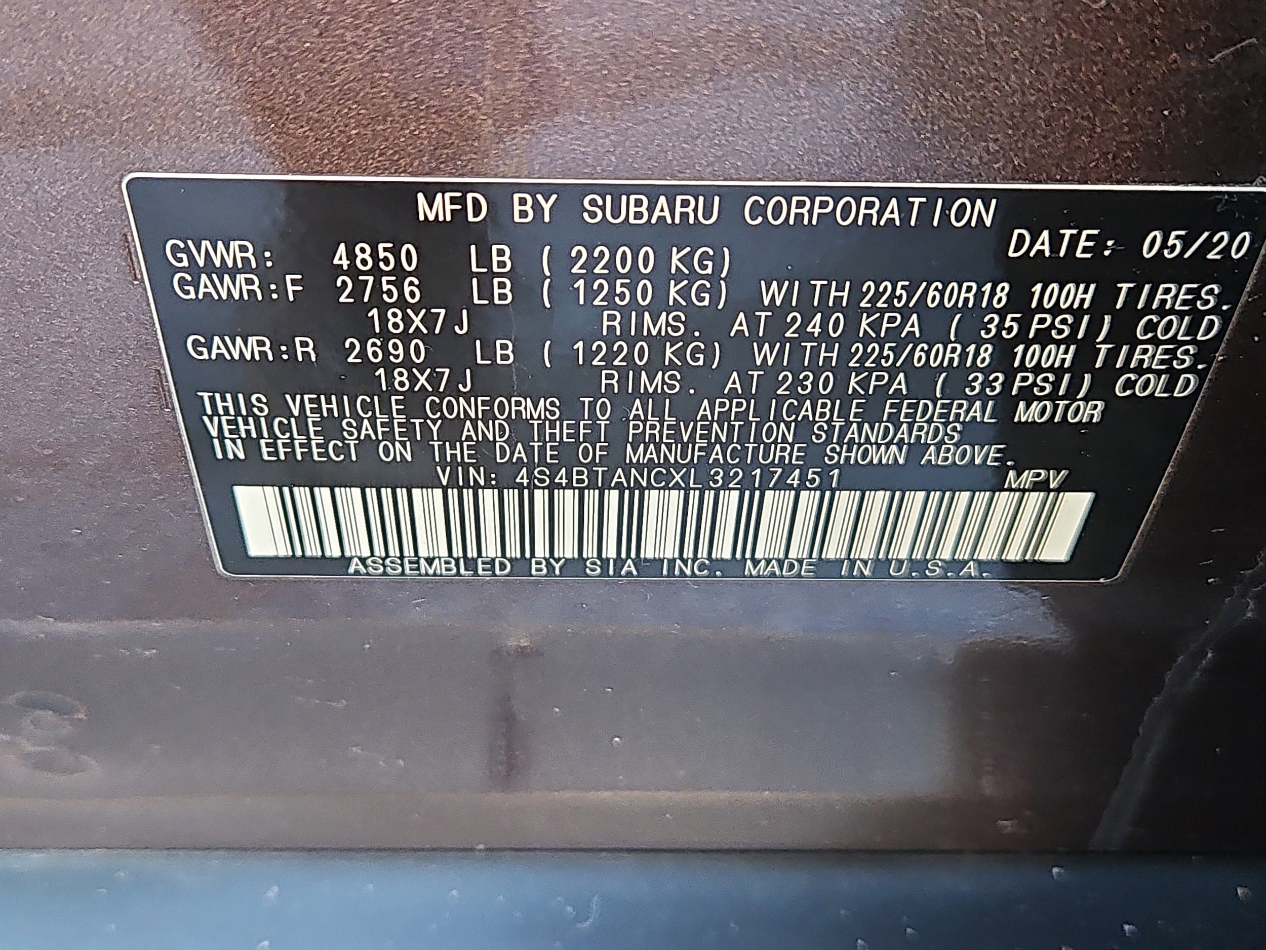 used 2020 Subaru Outback car, priced at $21,671