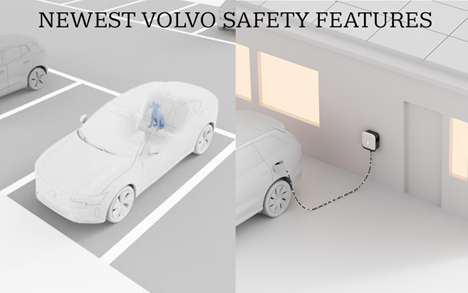 Volvo vehicle showcasing advanced safety technology