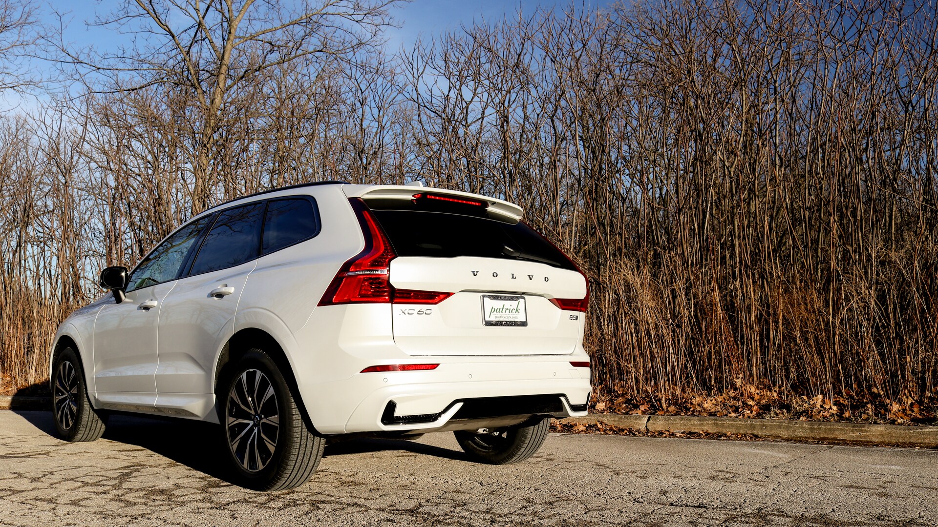 A sleek and modern design featuring sharp LED taillights, a clean, aerodynamic profile, and a refined bumper. The rear of the XC60 blends elegance with functionality, including dual exhaust outlets for a sporty finish.