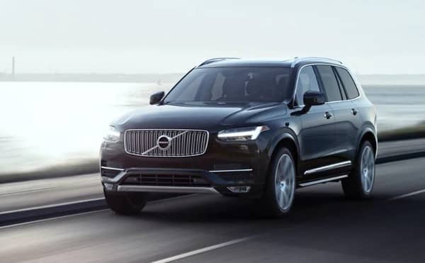 Volvo SUV on road