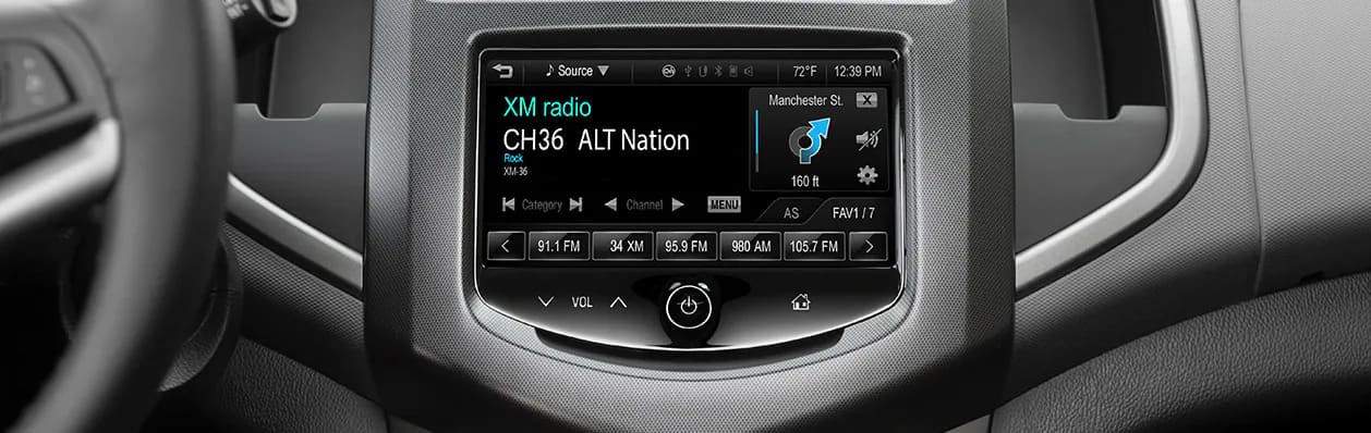 Dashboard view of chevrolet car available at Patriot Chevrolet in Sturgeon Bay, WI