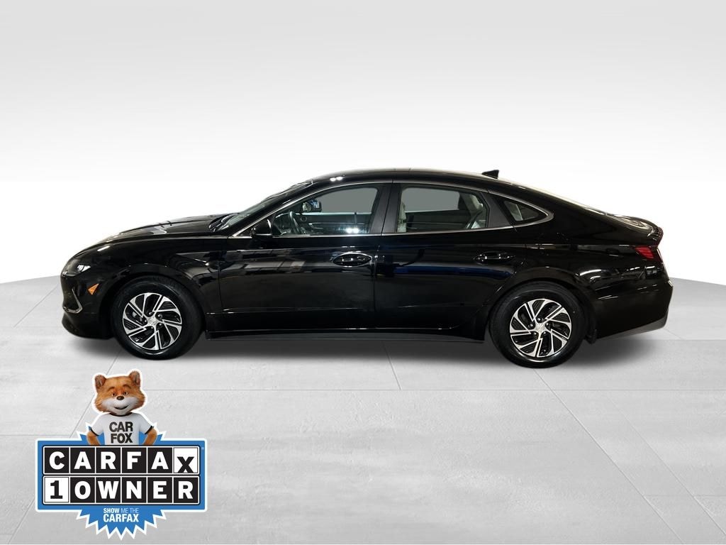 Used 2021 Hyundai Sonata Hybrid Blue Sedan