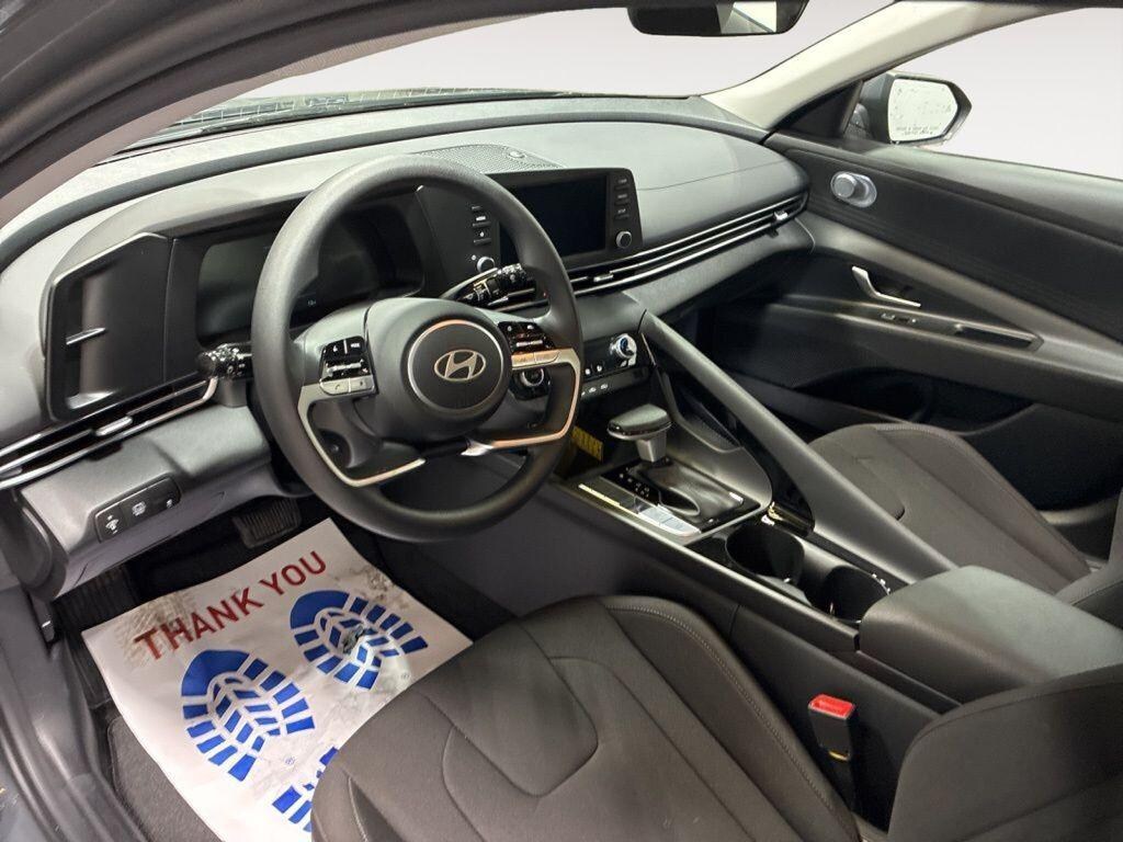 New 2026 Hyundai Elantra Hybrid Blue Sedan