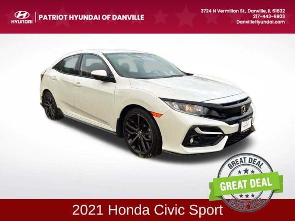 Used 2021 Honda Civic Sport Hatchback