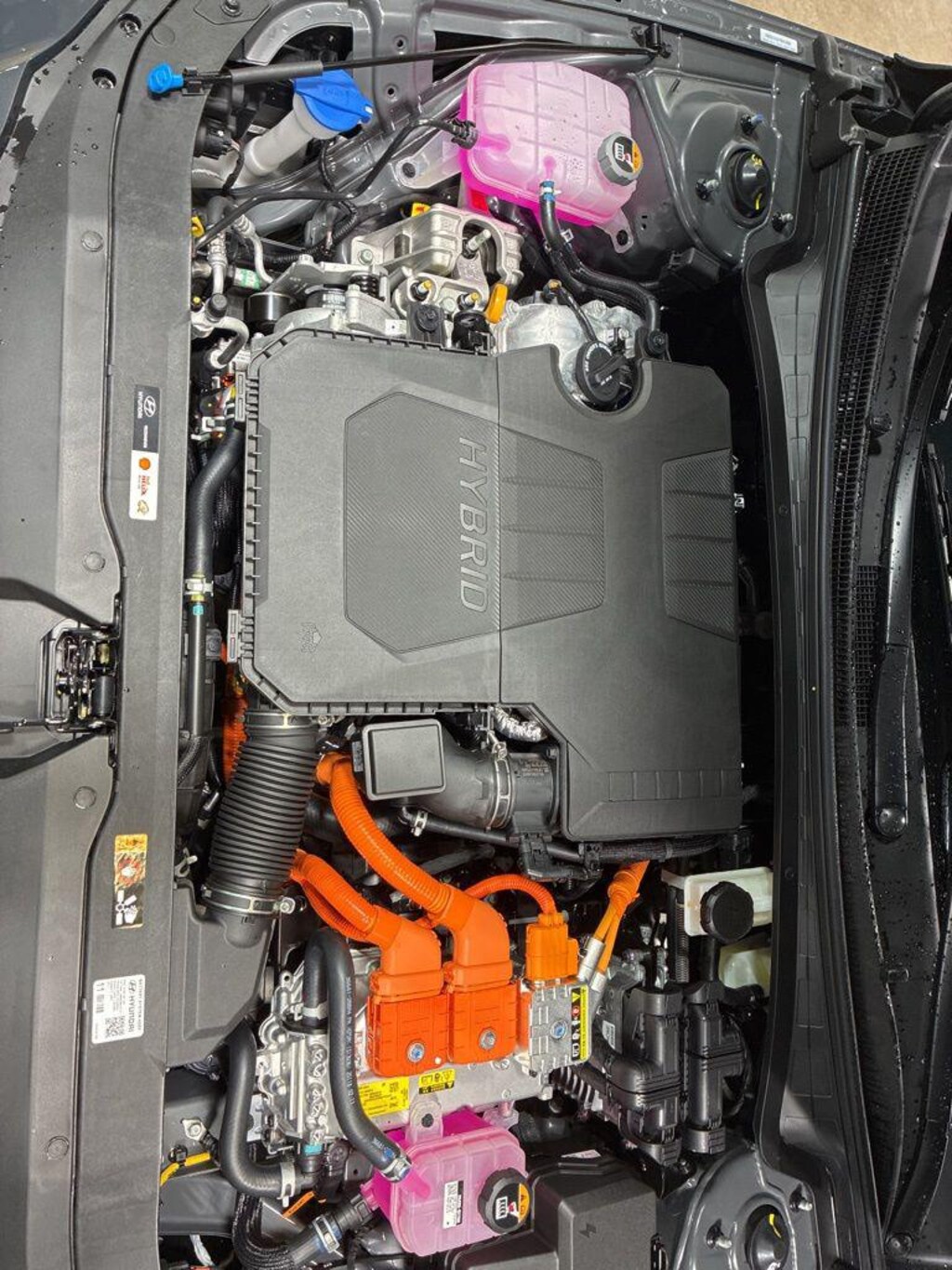 New 2026 Hyundai Elantra Hybrid Blue Sedan