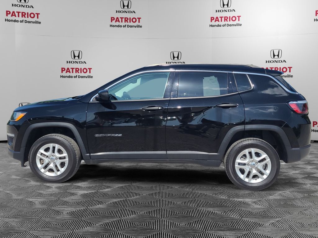 Used 2021 Jeep Compass Sport with VIN 3C4NJDAB1MT556806 for sale in Danville, IL
