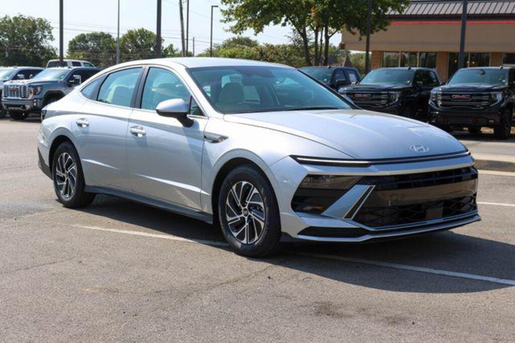 New 2026 Hyundai Sonata Hybrid Blue Sedan