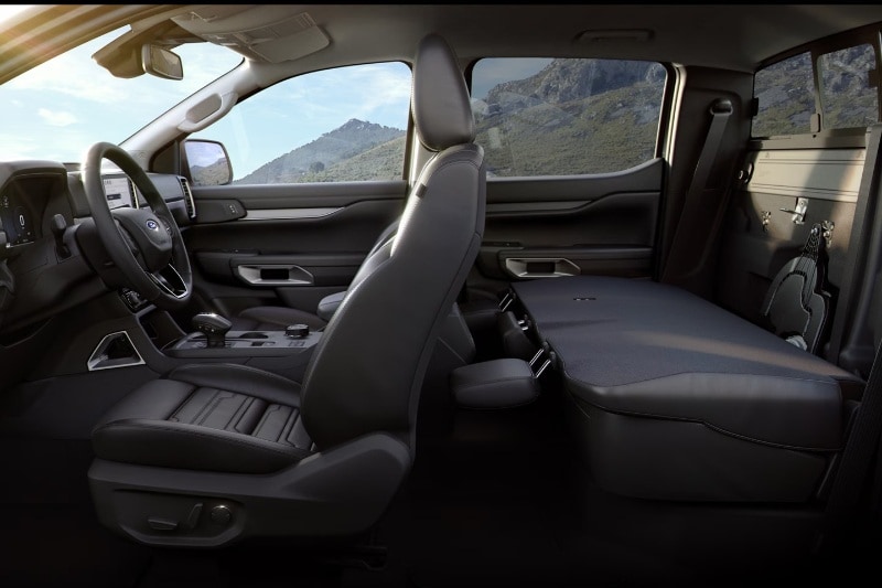 Ford SUV interior featuring advanced technology and spacious design