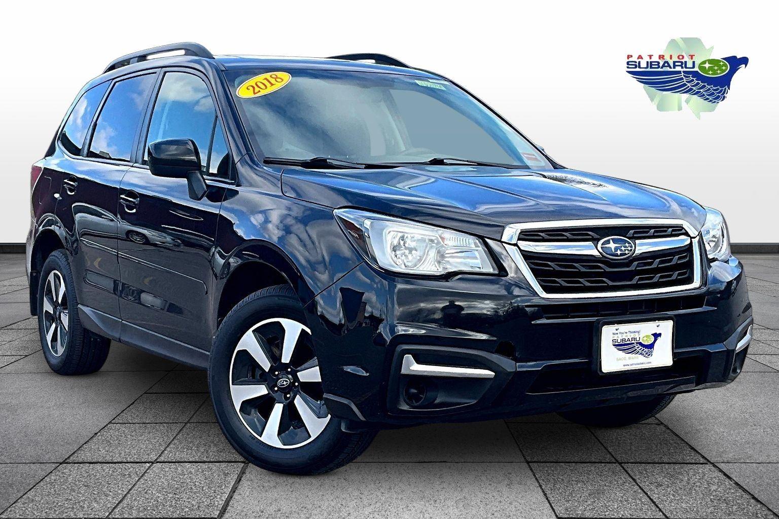 Crystal Black Silica 2018 Subaru Forester 2.5i Premium SUV / Crossover All-Wheel Drive Continuously Variable Transmission
