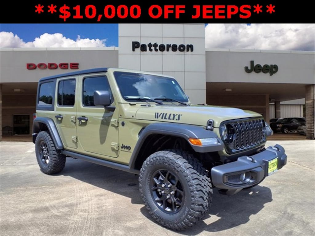 New 2025 Jeep Wrangler 4-DOOR WILLYS Sport Utility