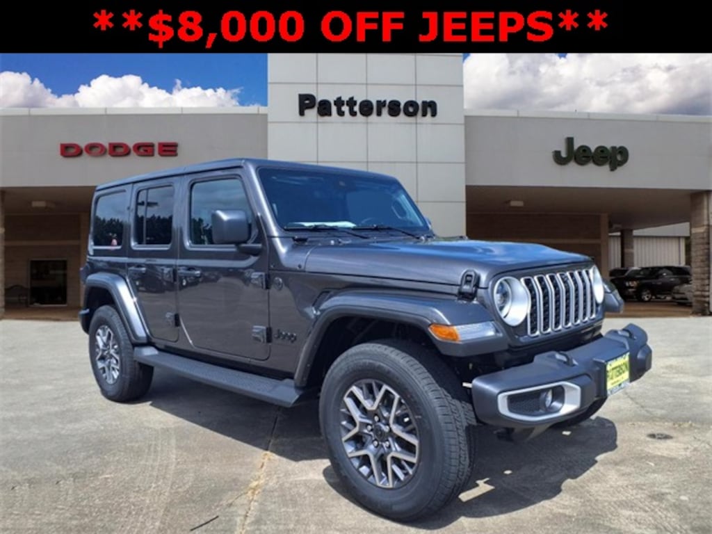 New 2025 Jeep Wrangler 4-DOOR SAHARA Sport Utility
