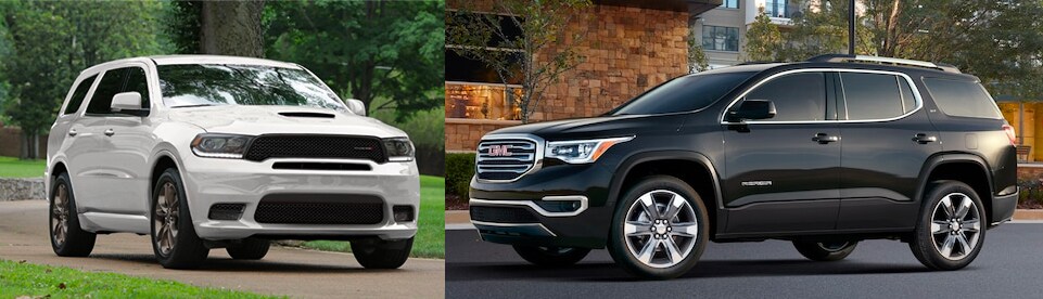 dodge durango vs gmc acadia