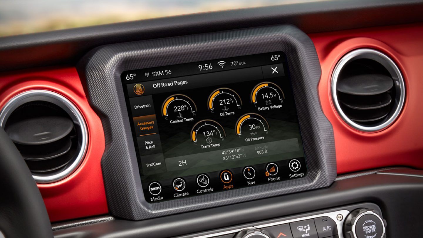 2020 jeep gladiator navigation system