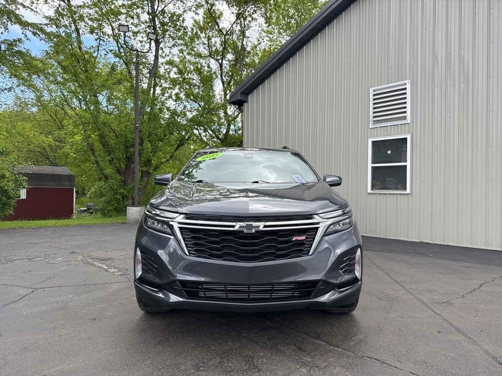 Used 2022 Chevrolet Equinox RS with VIN 2GNAXWEV1N6126929 for sale in Olean, NY