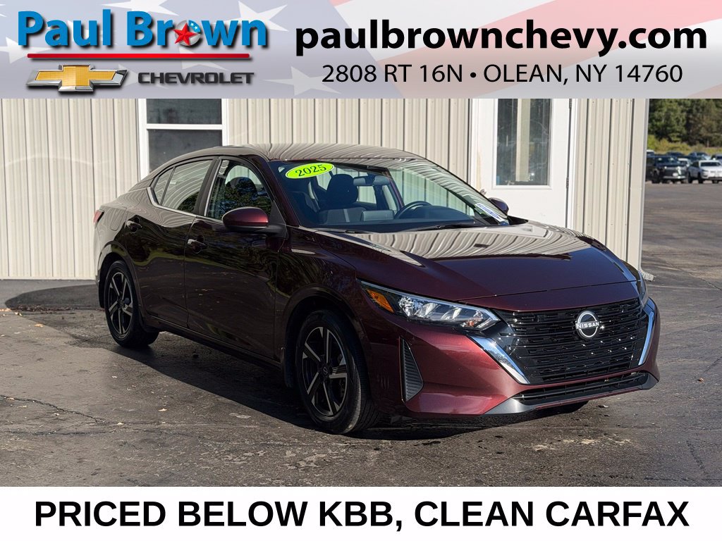 Used 2025 Nissan Sentra SV with VIN 3N1AB8CV4SY316999 for sale in Olean, NY
