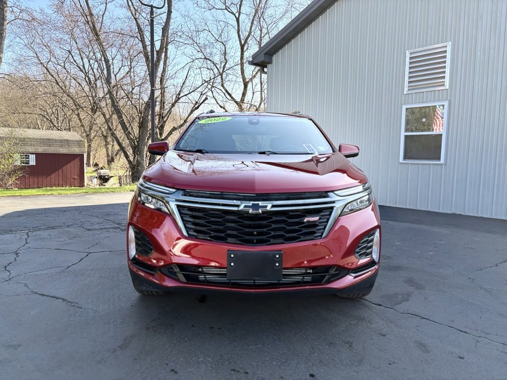 Used 2022 Chevrolet Equinox RS with VIN 3GNAXWEV6NS144778 for sale in Olean, NY