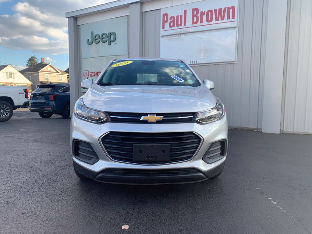 Used 2021 Chevrolet Trax LS with VIN KL7CJNSB0MB344117 for sale in Olean, NY