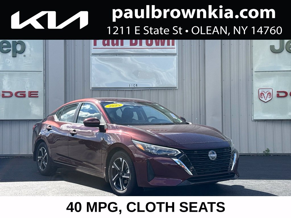 Used 2025 Nissan Sentra SV with VIN 3N1AB8CV1SY320623 for sale in Olean, NY