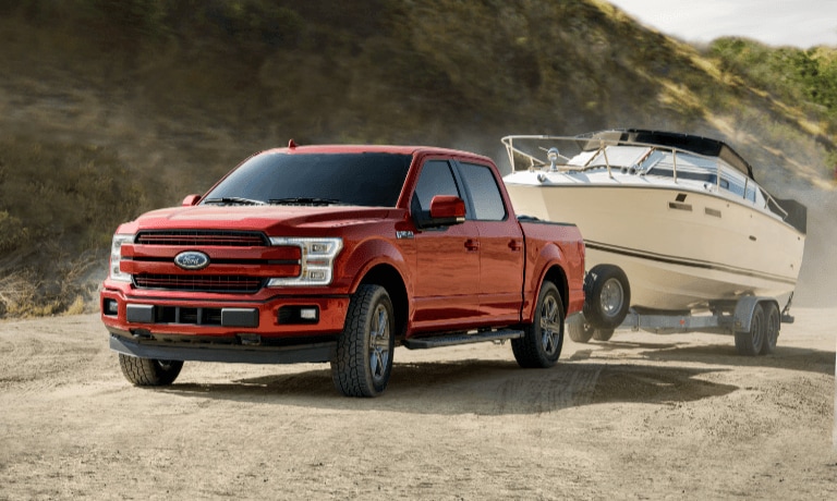 2020 Ford F-150 Towing a boat