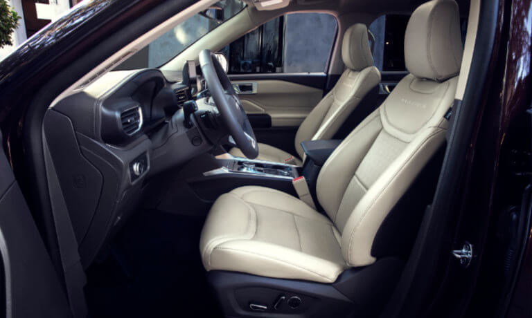 2020 Ford Exlporer interior driver seat view