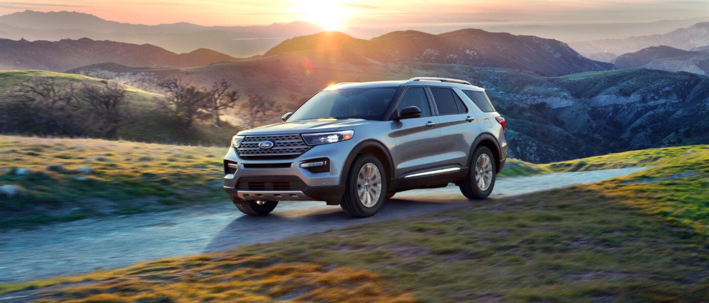 2020 Ford Explorer driving on the road
