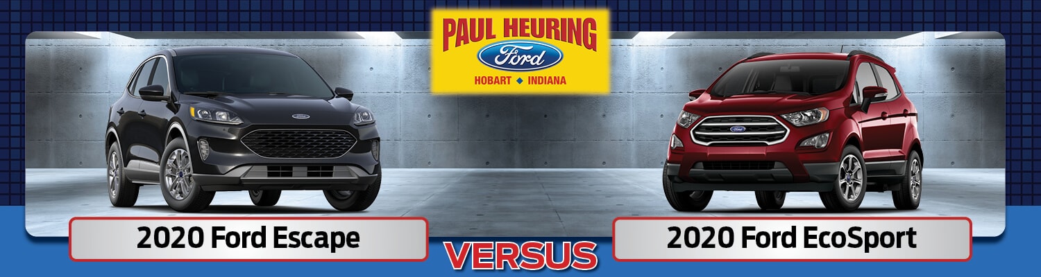 2020 Ford Escape vs. EcoSport