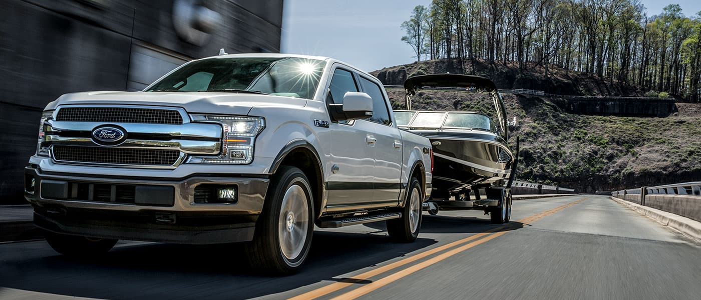 2019 Ford F-150 towing boat