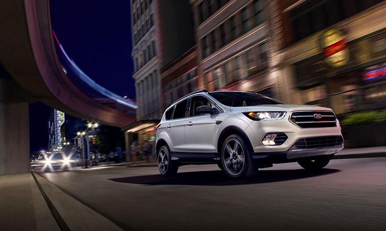 2019 Ford Escape driving at night