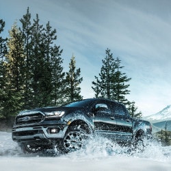 2019 Ford Ranger in winter