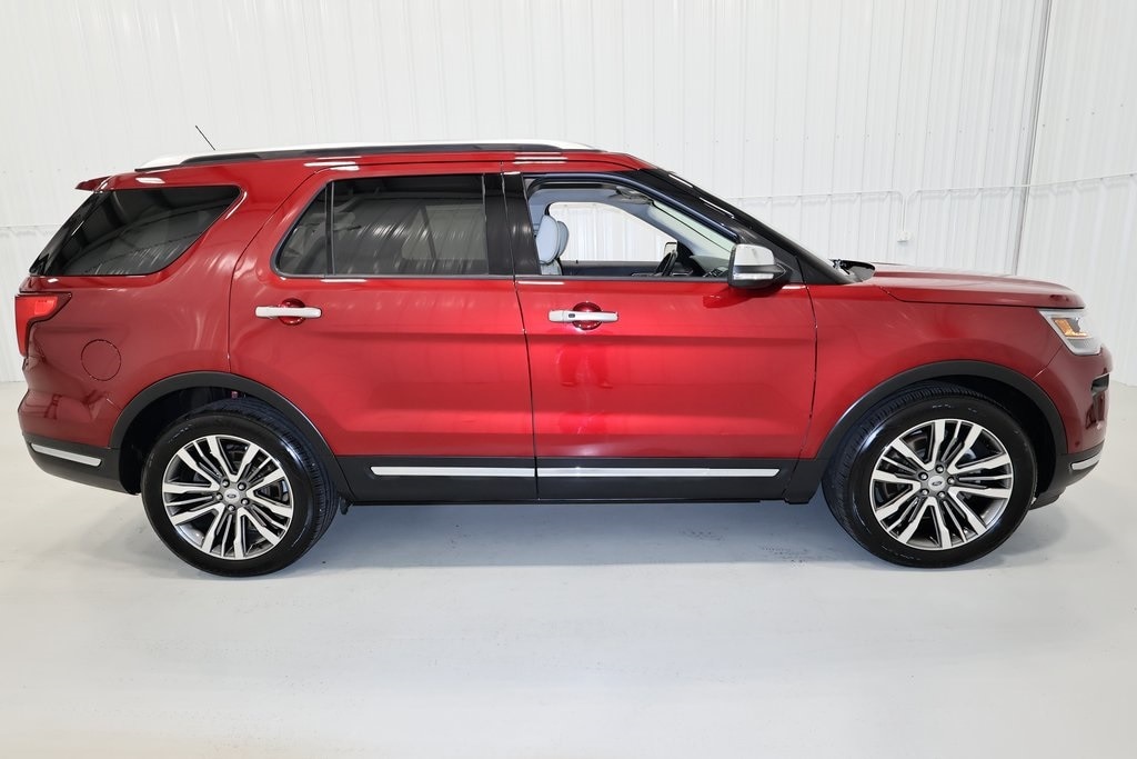 Certified 2018 Ford Explorer Platinum with VIN 1FM5K8HT9JGA53216 for sale in Canfield, OH