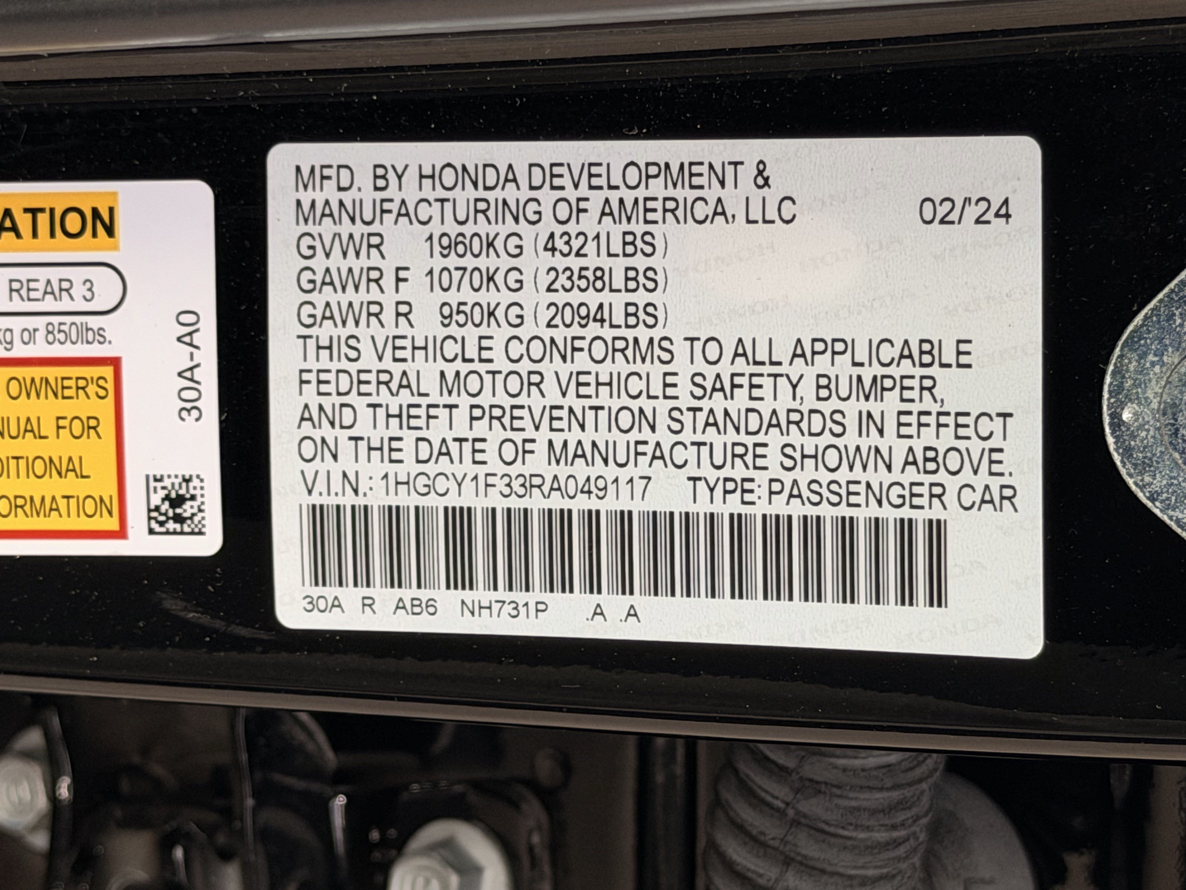 2024 Honda Accord EX - Photo 26