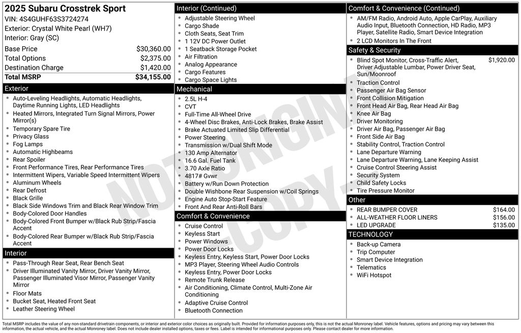 2025 Subaru Crosstrek Sport - Photo 6