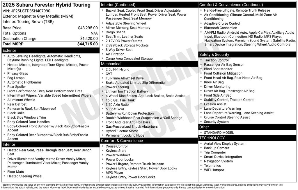 2025 Subaru Forester Touring - Photo 6
