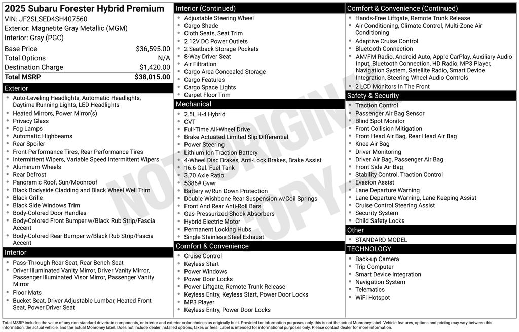 2025 Subaru Forester Premium - Photo 6