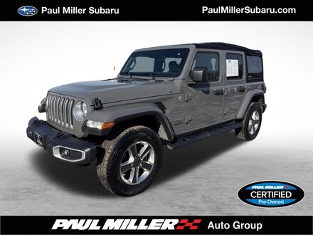 Featured used 2021 Jeep Wrangler Unlimited Sahara SUV for sale in Parsippany, NJ