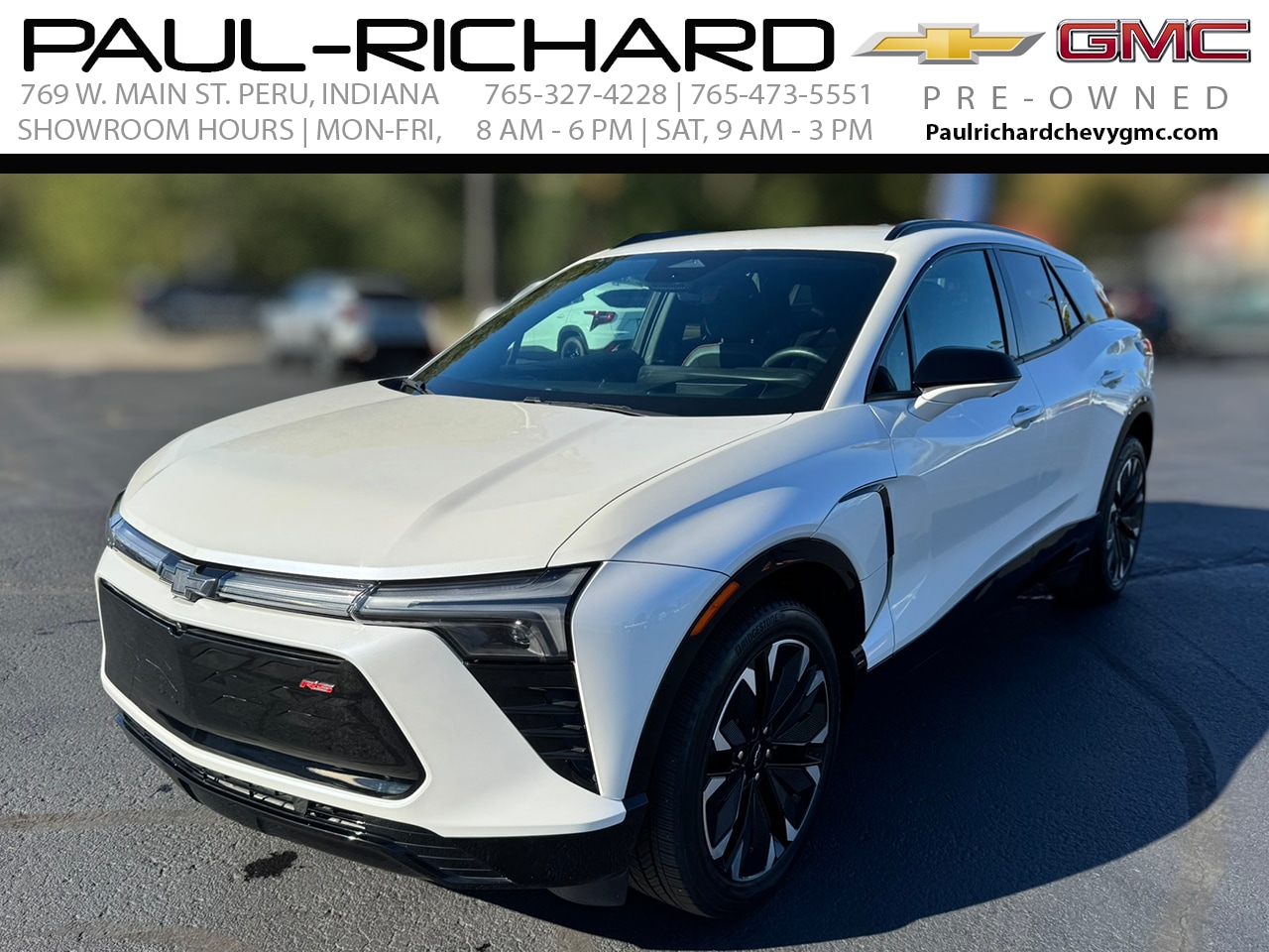 Used 2024 Chevrolet Blazer EV RS with VIN 3GNKDCRJ7RS183243 for sale in Peru, IN
