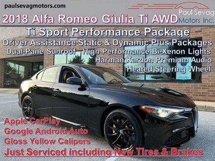 2018 Alfa Romeo Giulia Ti Sport AWD Sport Performance Pkg/Driver Assist Dynamic Plus