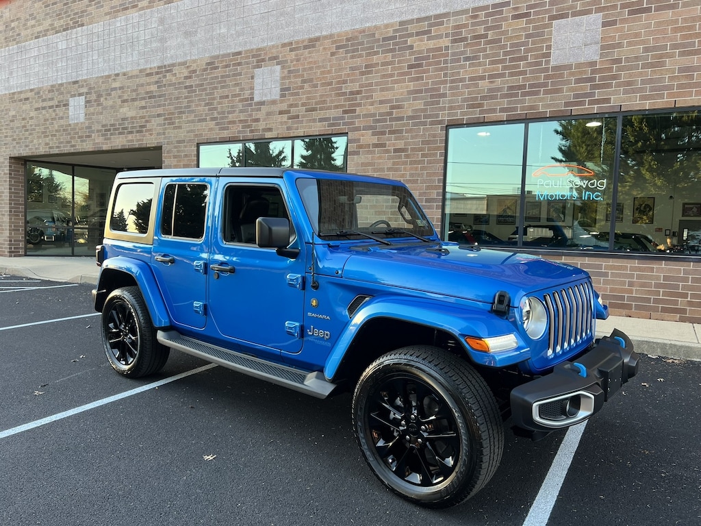 Used 2022 Jeep Wrangler Unlimited 4xe Sahara Hardtop Headliner/Cold Weather/Trailer Tow SUV