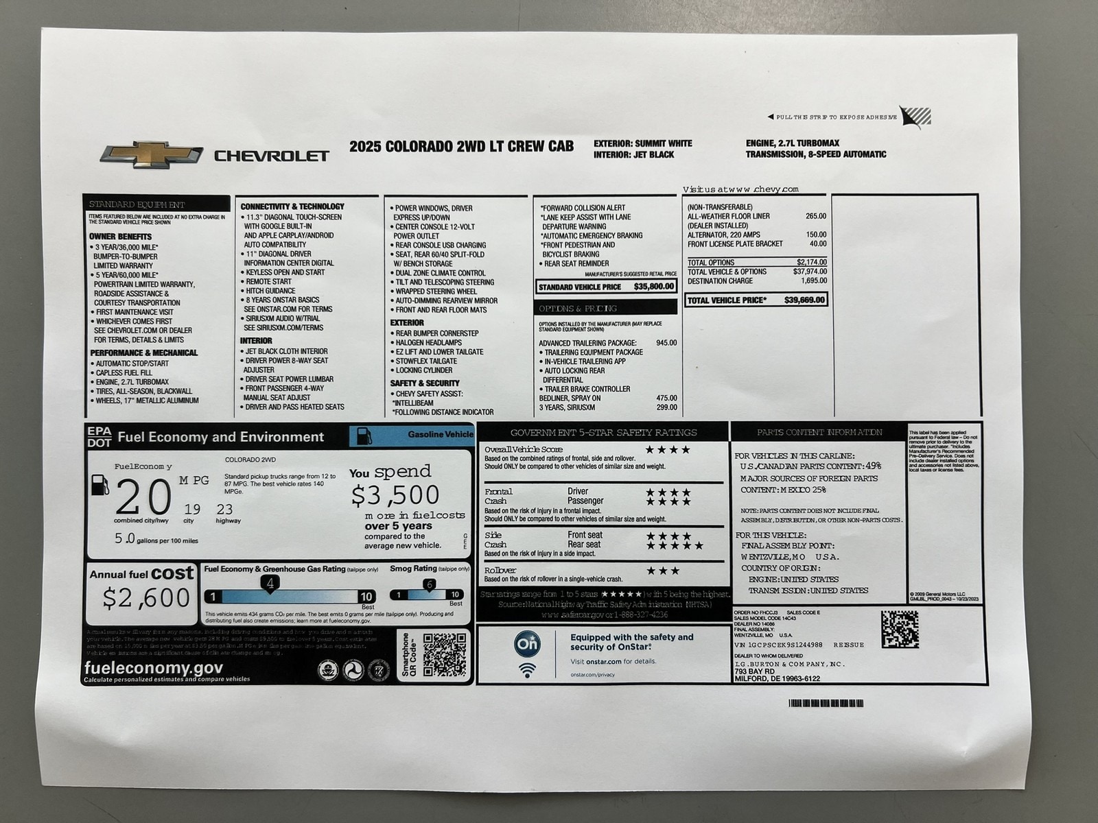2025 Chevrolet Colorado LT - Photo 27